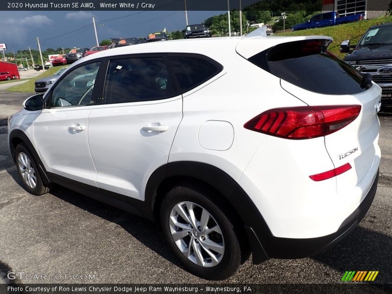 Winter White / Gray 2020 Hyundai Tucson SE AWD