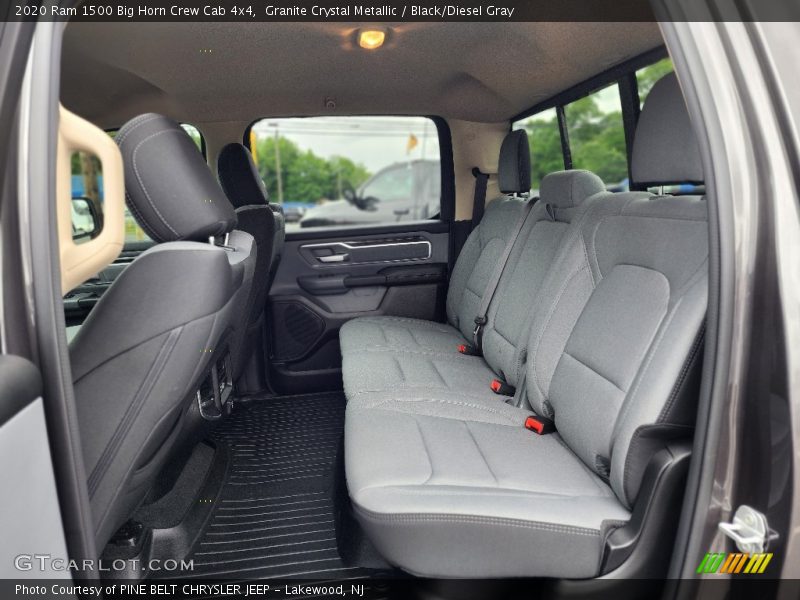 Rear Seat of 2020 1500 Big Horn Crew Cab 4x4