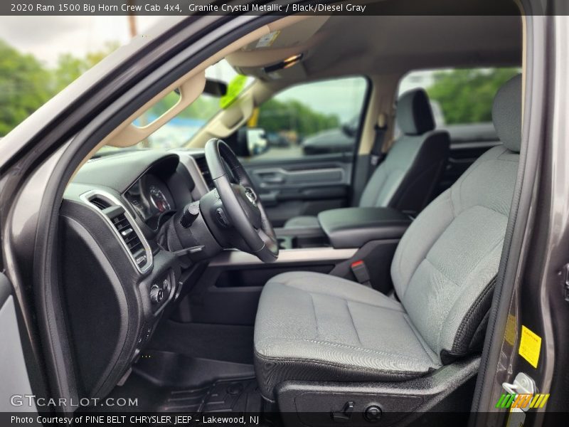 Front Seat of 2020 1500 Big Horn Crew Cab 4x4