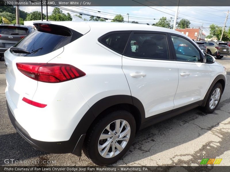Winter White / Gray 2020 Hyundai Tucson SE AWD