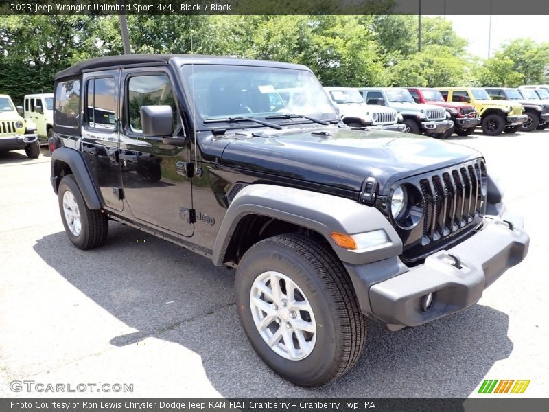 Black / Black 2023 Jeep Wrangler Unlimited Sport 4x4