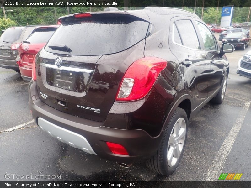 Rosewood Metallic / Saddle 2016 Buick Encore Leather AWD