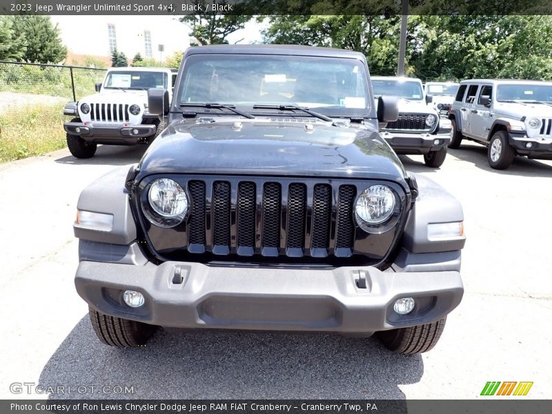 Black / Black 2023 Jeep Wrangler Unlimited Sport 4x4