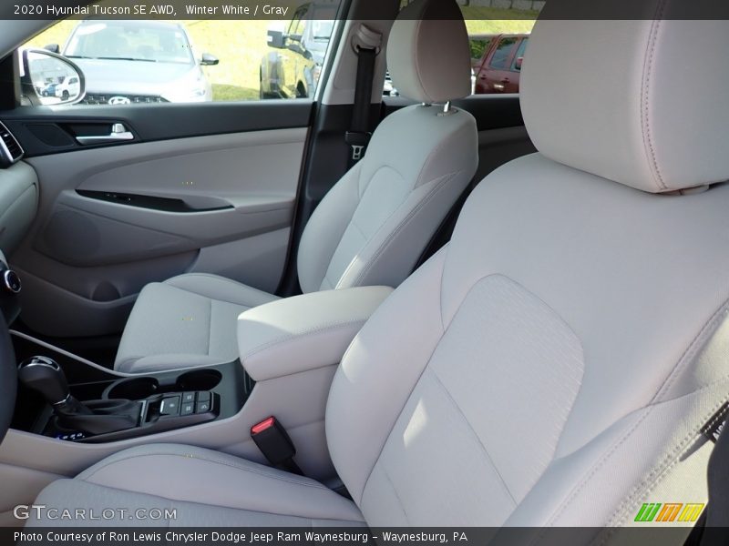 Winter White / Gray 2020 Hyundai Tucson SE AWD