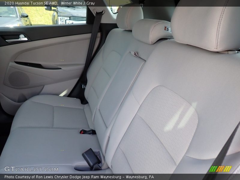 Winter White / Gray 2020 Hyundai Tucson SE AWD