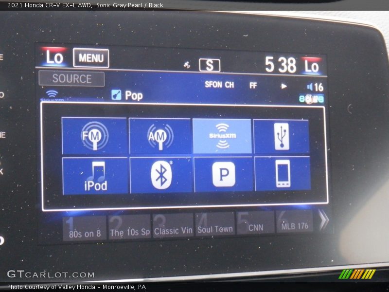 Sonic Gray Pearl / Black 2021 Honda CR-V EX-L AWD