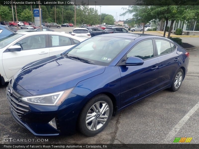 Lakeside Blue / Gray 2020 Hyundai Elantra SEL