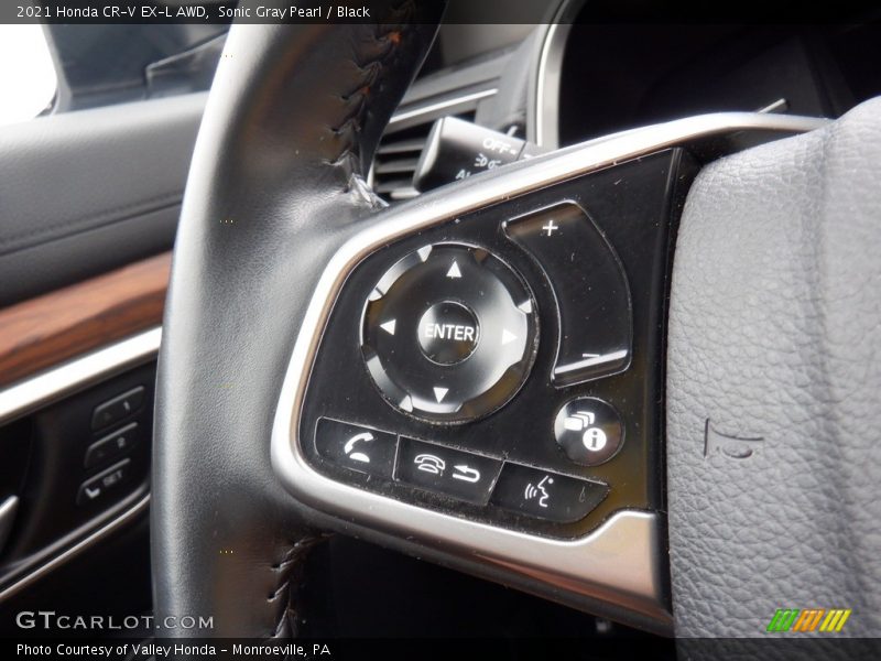 Sonic Gray Pearl / Black 2021 Honda CR-V EX-L AWD