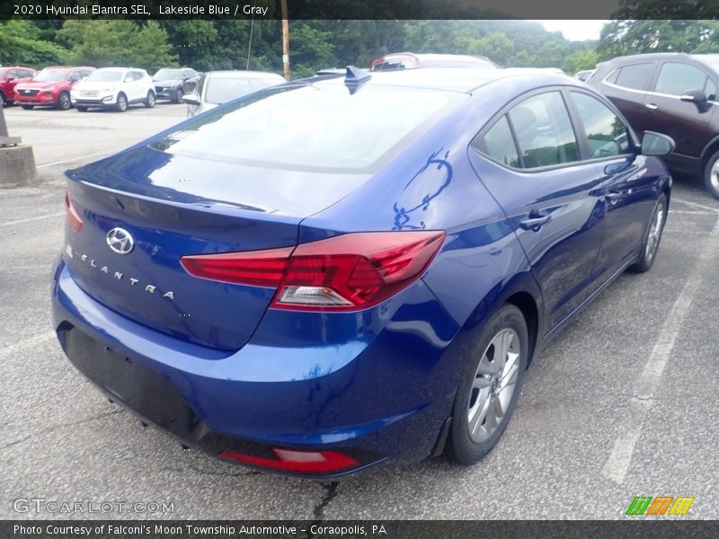 Lakeside Blue / Gray 2020 Hyundai Elantra SEL