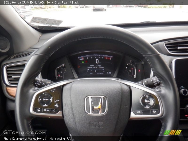 Sonic Gray Pearl / Black 2021 Honda CR-V EX-L AWD