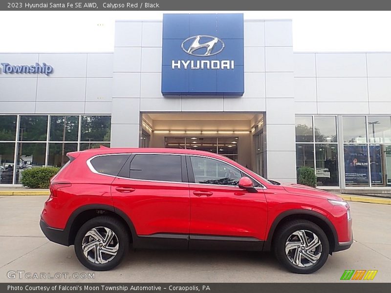 Calypso Red / Black 2023 Hyundai Santa Fe SE AWD