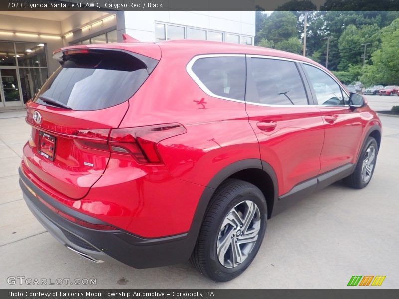 Calypso Red / Black 2023 Hyundai Santa Fe SE AWD