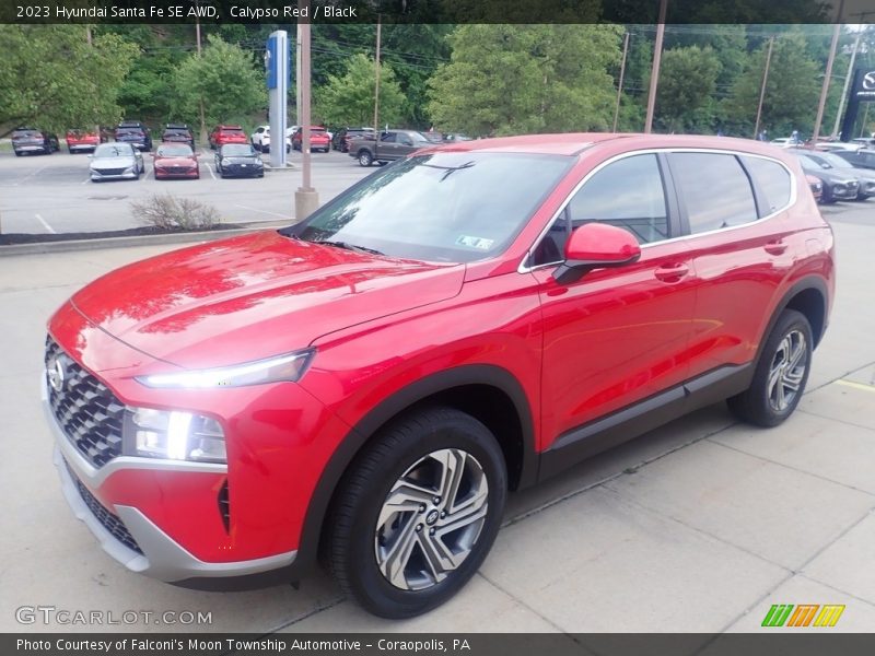 Calypso Red / Black 2023 Hyundai Santa Fe SE AWD
