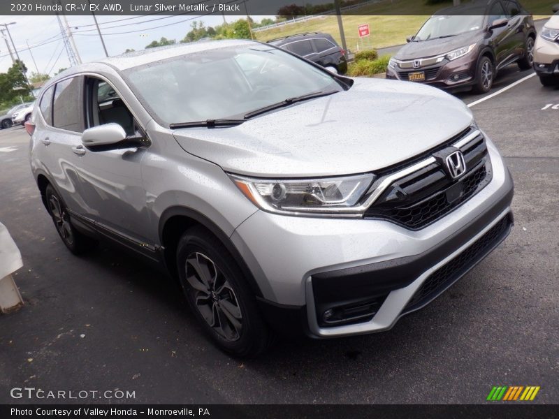 Lunar Silver Metallic / Black 2020 Honda CR-V EX AWD