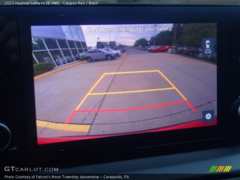 Calypso Red / Black 2023 Hyundai Santa Fe SE AWD