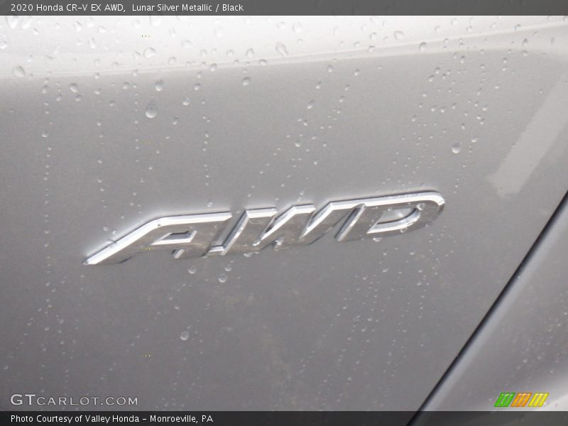 Lunar Silver Metallic / Black 2020 Honda CR-V EX AWD