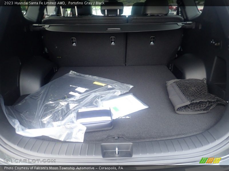 Portofino Gray / Black 2023 Hyundai Santa Fe Limited AWD