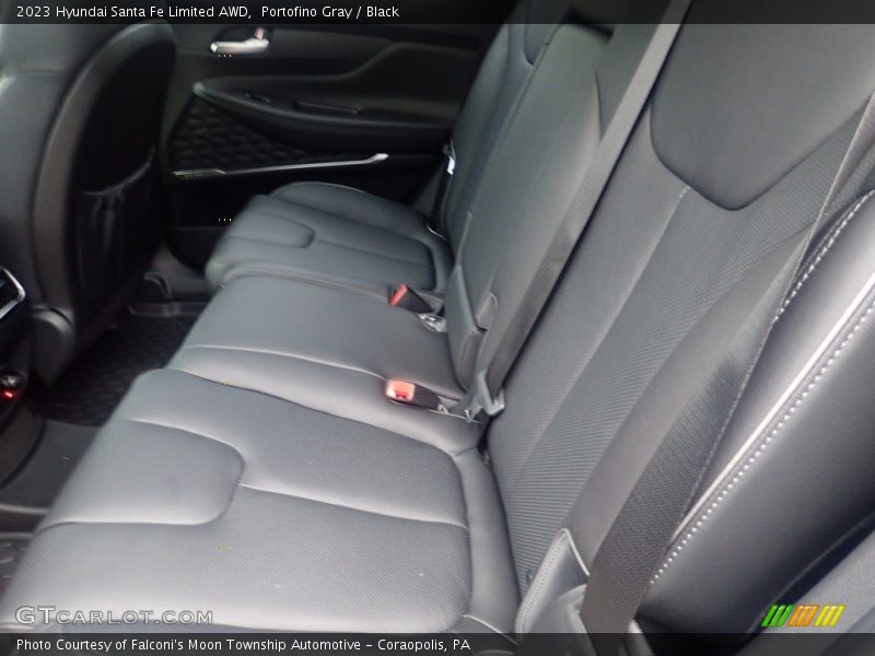 Portofino Gray / Black 2023 Hyundai Santa Fe Limited AWD