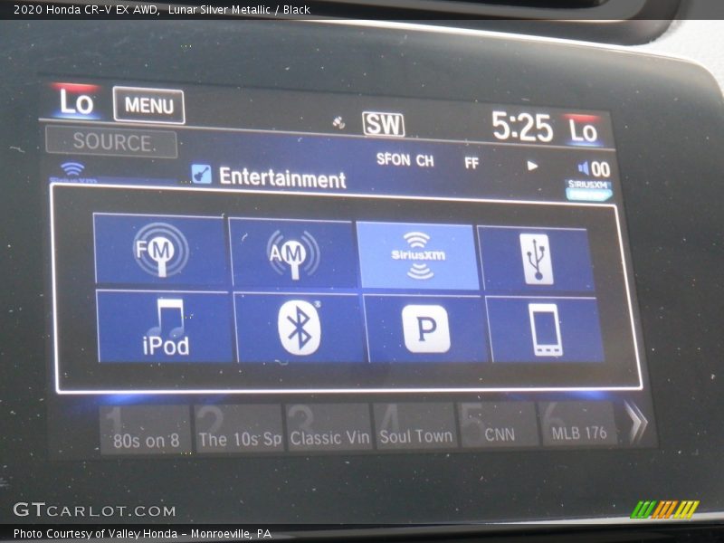 Lunar Silver Metallic / Black 2020 Honda CR-V EX AWD