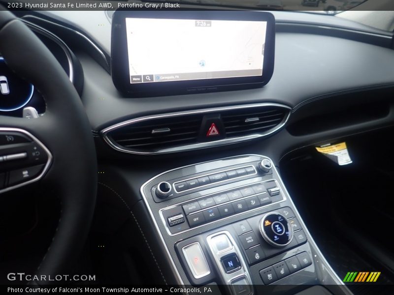 Portofino Gray / Black 2023 Hyundai Santa Fe Limited AWD