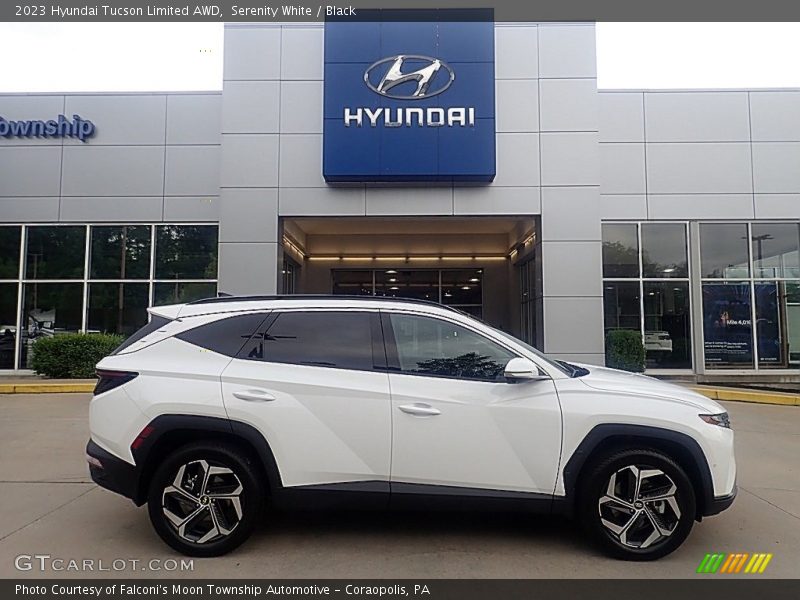 Serenity White / Black 2023 Hyundai Tucson Limited AWD