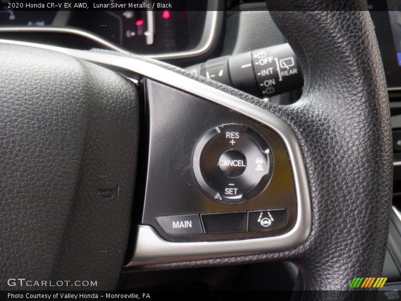 Lunar Silver Metallic / Black 2020 Honda CR-V EX AWD