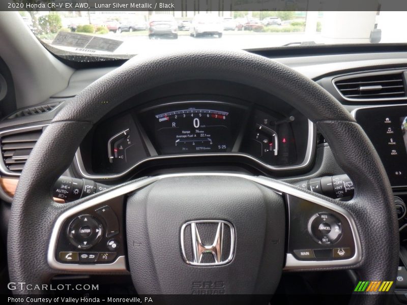 Lunar Silver Metallic / Black 2020 Honda CR-V EX AWD