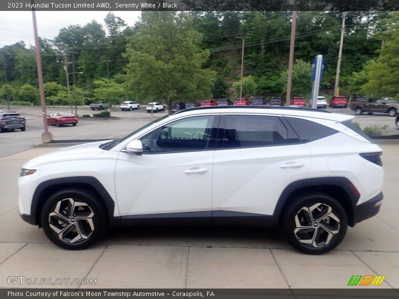 Serenity White / Black 2023 Hyundai Tucson Limited AWD