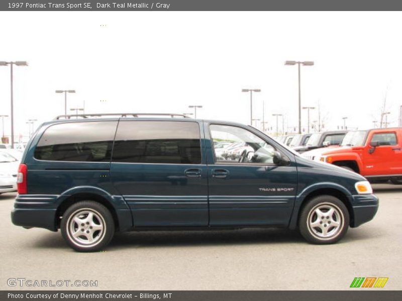 Dark Teal Metallic / Gray 1997 Pontiac Trans Sport SE