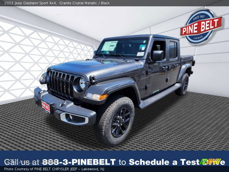 Granite Crystal Metallic / Black 2023 Jeep Gladiator Sport 4x4