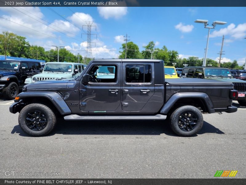 Granite Crystal Metallic / Black 2023 Jeep Gladiator Sport 4x4