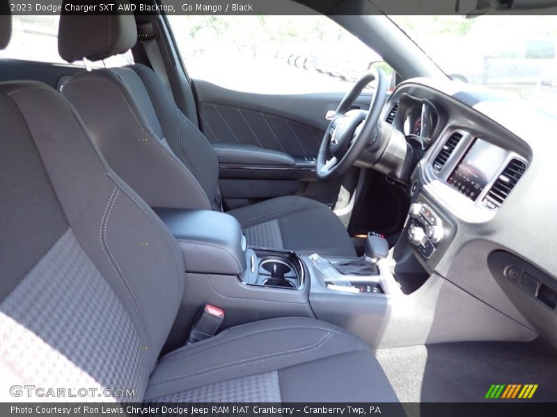 Go Mango / Black 2023 Dodge Charger SXT AWD Blacktop