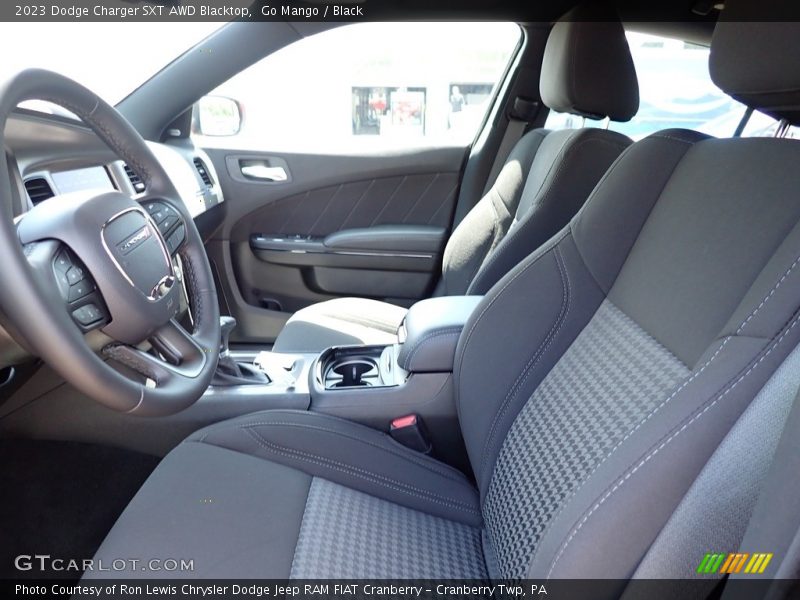 Go Mango / Black 2023 Dodge Charger SXT AWD Blacktop