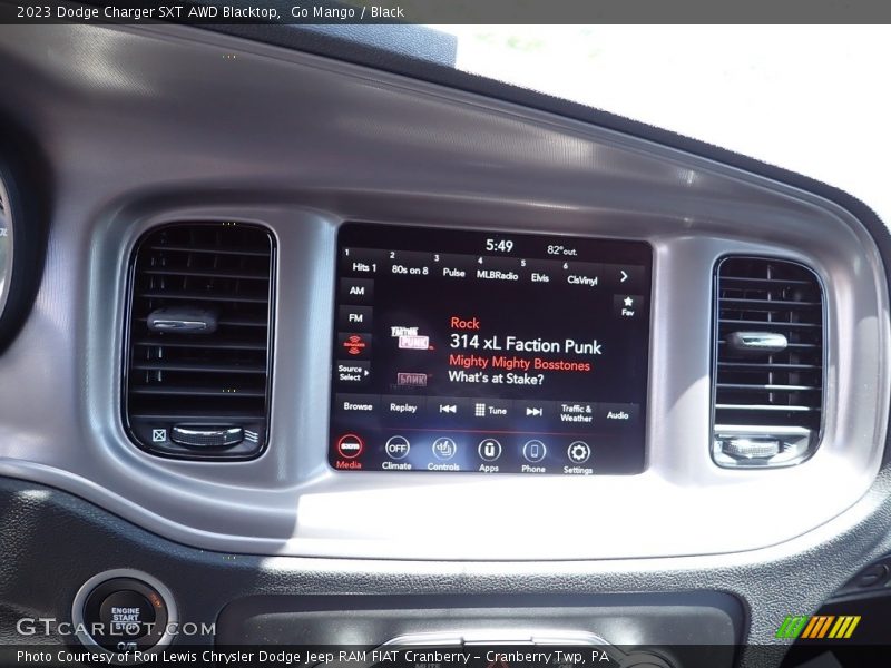 Go Mango / Black 2023 Dodge Charger SXT AWD Blacktop