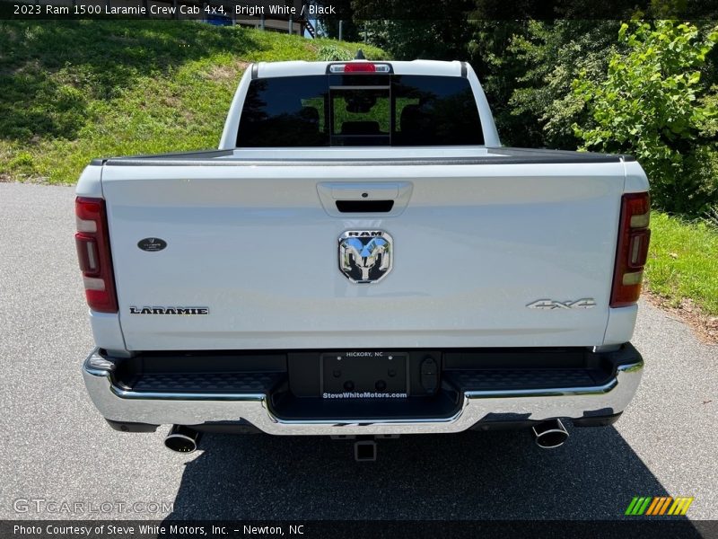 Bright White / Black 2023 Ram 1500 Laramie Crew Cab 4x4