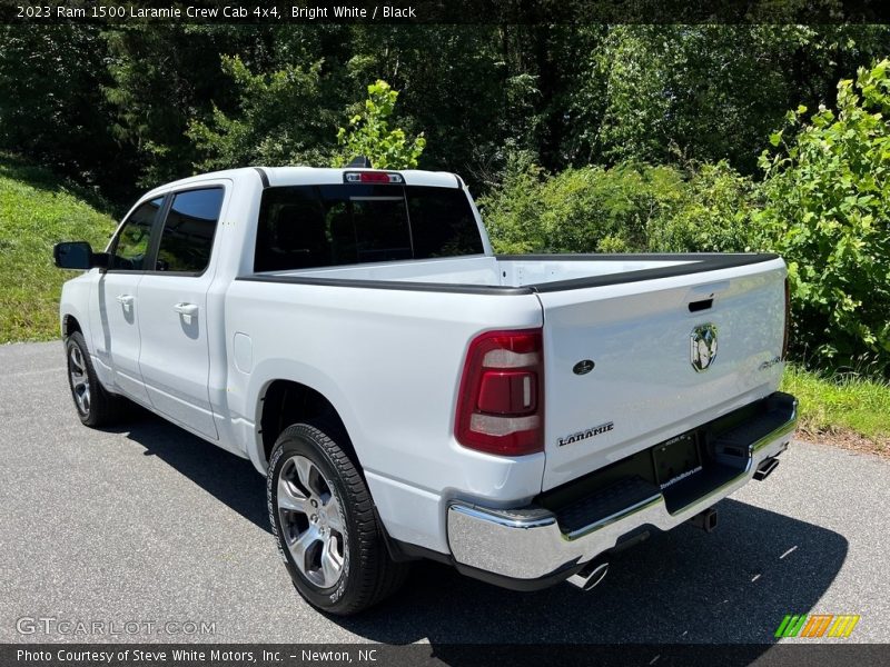 Bright White / Black 2023 Ram 1500 Laramie Crew Cab 4x4