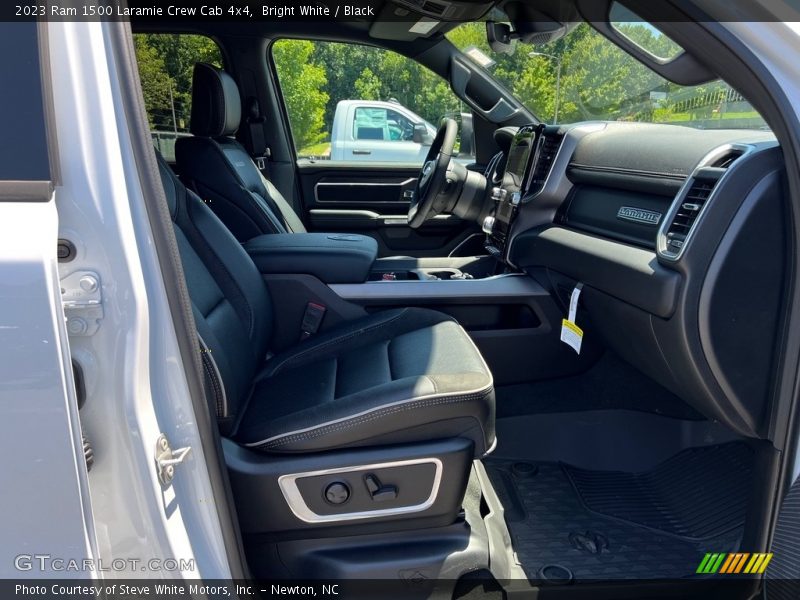 Bright White / Black 2023 Ram 1500 Laramie Crew Cab 4x4