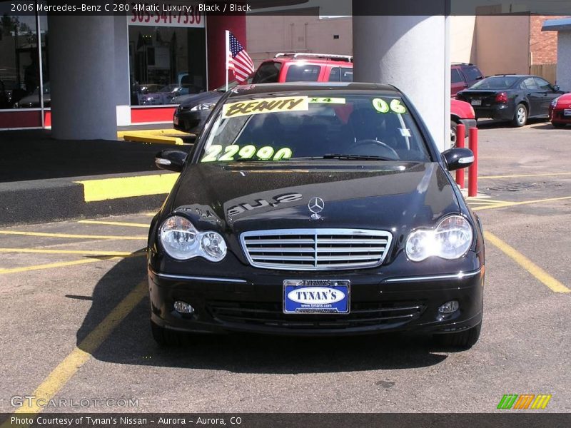 Black / Black 2006 Mercedes-Benz C 280 4Matic Luxury