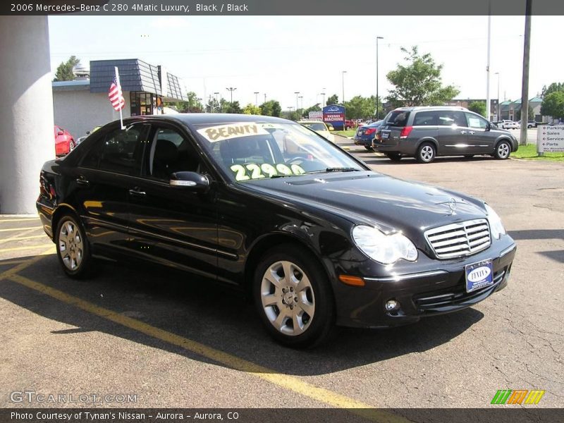 Black / Black 2006 Mercedes-Benz C 280 4Matic Luxury