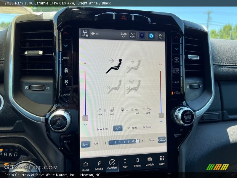 Controls of 2023 1500 Laramie Crew Cab 4x4