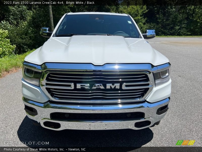 Bright White / Black 2023 Ram 1500 Laramie Crew Cab 4x4