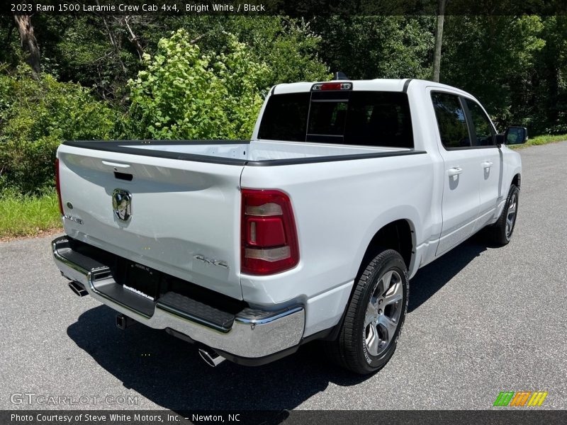 Bright White / Black 2023 Ram 1500 Laramie Crew Cab 4x4
