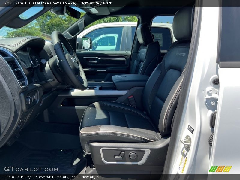 Bright White / Black 2023 Ram 1500 Laramie Crew Cab 4x4