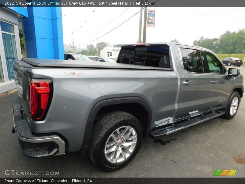 Satin Steel Metallic / Jet Black 2022 GMC Sierra 1500 Limited SLT Crew Cab 4WD
