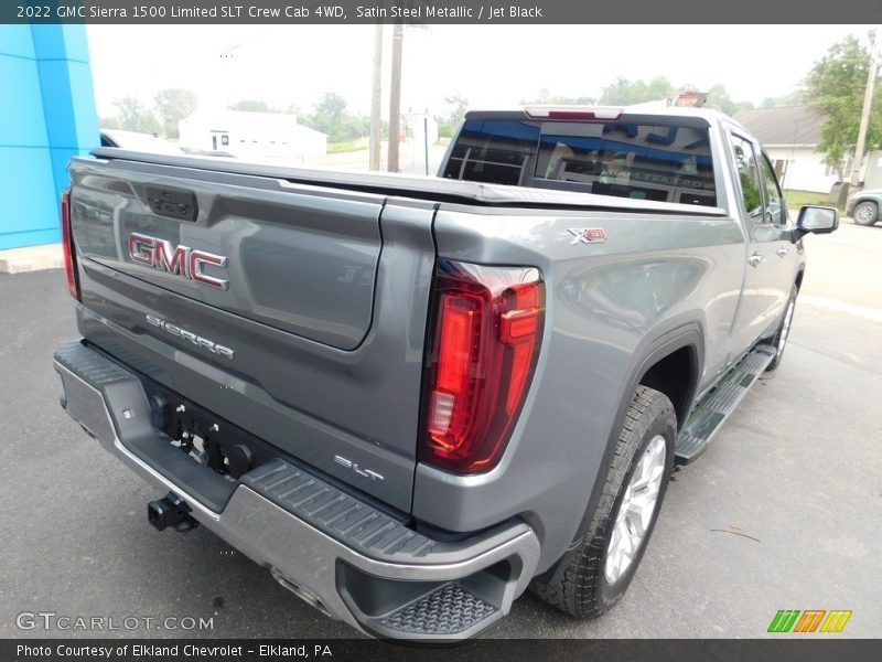 Satin Steel Metallic / Jet Black 2022 GMC Sierra 1500 Limited SLT Crew Cab 4WD