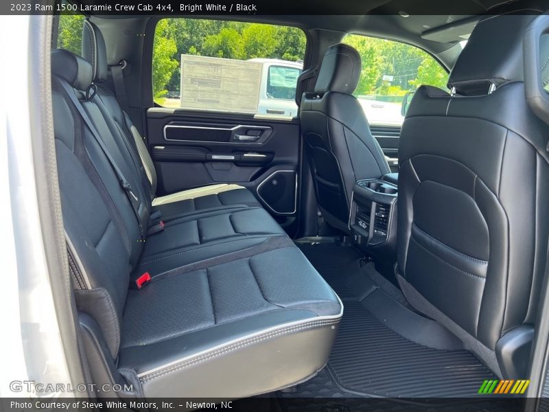 Bright White / Black 2023 Ram 1500 Laramie Crew Cab 4x4