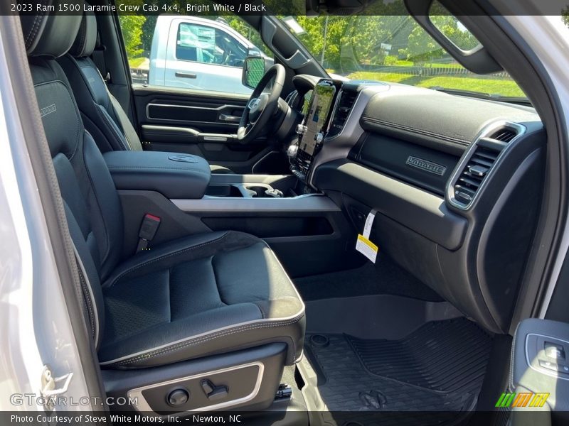 Bright White / Black 2023 Ram 1500 Laramie Crew Cab 4x4