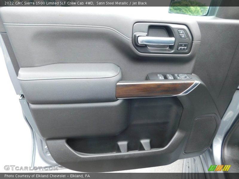Satin Steel Metallic / Jet Black 2022 GMC Sierra 1500 Limited SLT Crew Cab 4WD