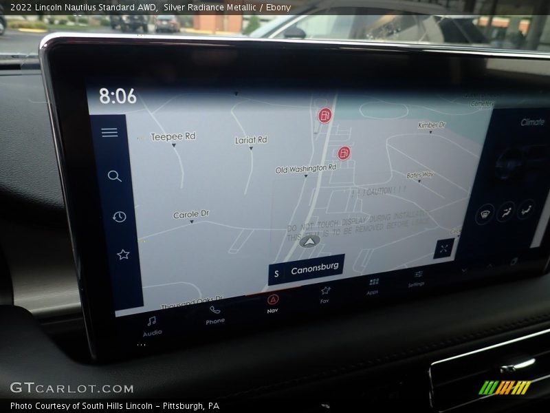 Silver Radiance Metallic / Ebony 2022 Lincoln Nautilus Standard AWD