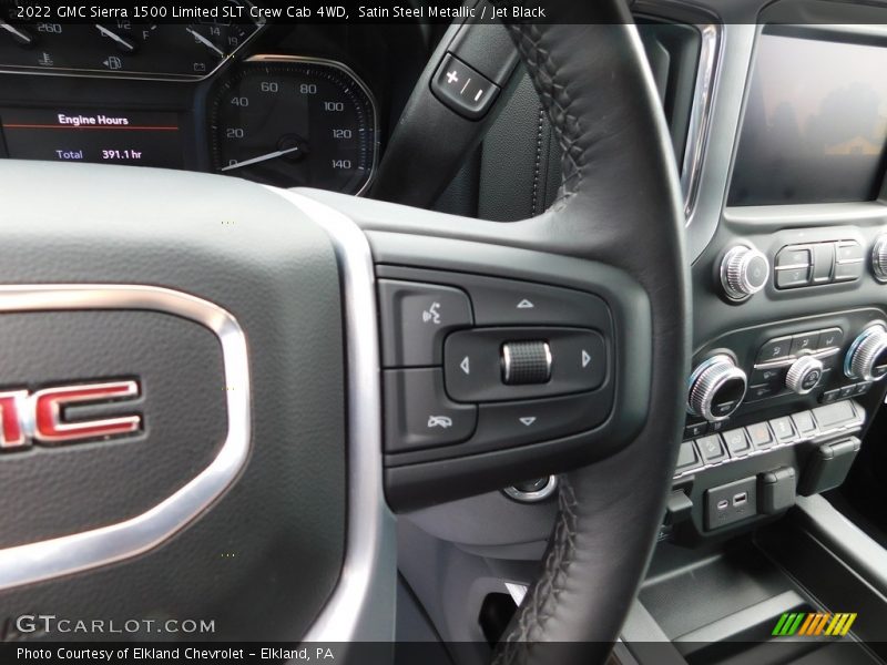 Satin Steel Metallic / Jet Black 2022 GMC Sierra 1500 Limited SLT Crew Cab 4WD